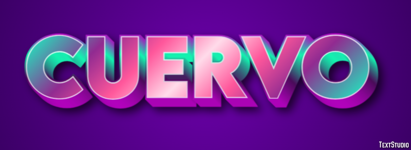 Cuervo Efecto de Texto