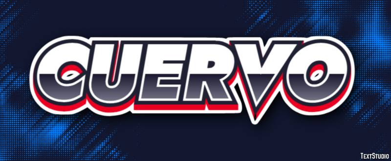 Cuervo Efecto de texto