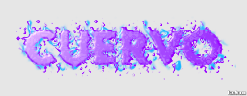 Cuervo Efecto de Texto