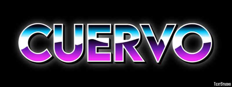 Cuervo Efecto de texto