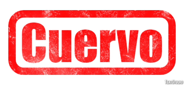Cuervo Efecto de texto