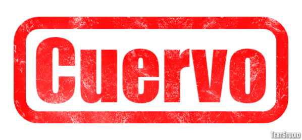 Cuervo Efecto de Texto