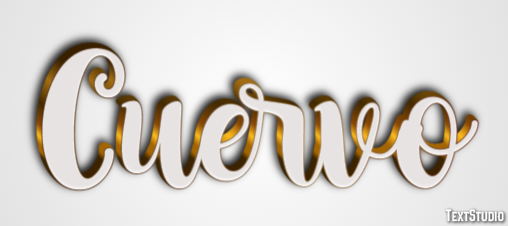 Cuervo Efecto de texto