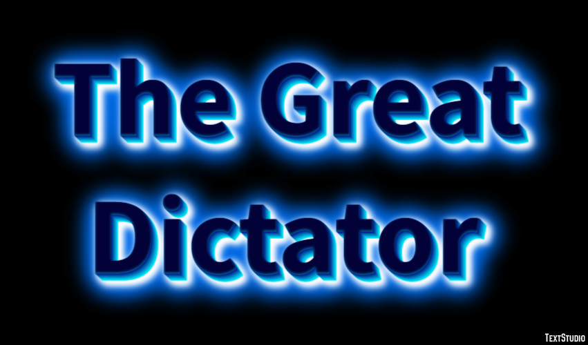 The Great Dictator Effetto testo