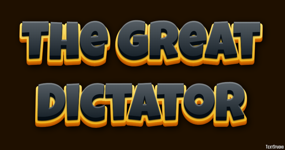 The Great Dictator Text Effect