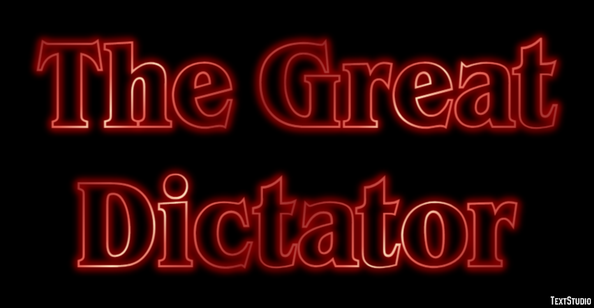 The Great Dictator Efecto de Texto