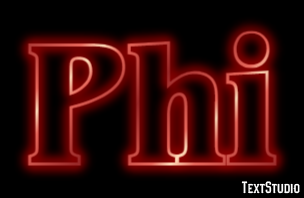 Phi Text effect