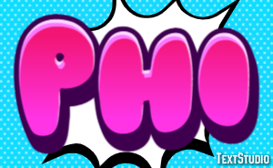 Phi Text effect