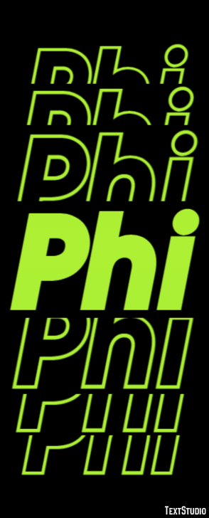 Phi Text effect