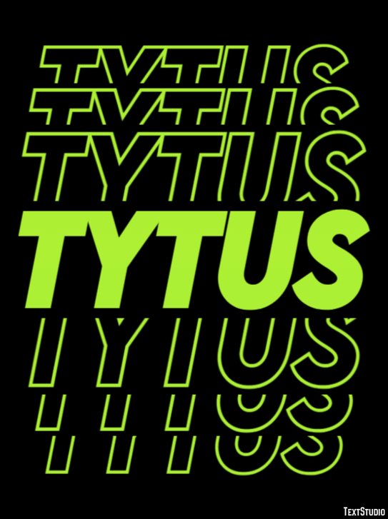 Tytus Efekt tekstowy