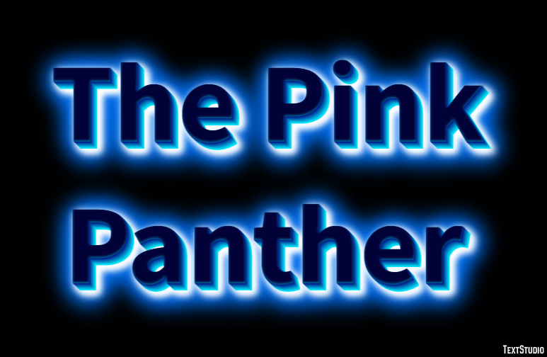 The Pink Panther Effet de Texte