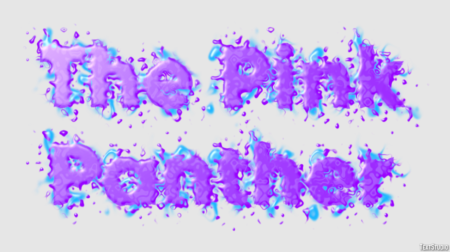 The Pink Panther Text effect