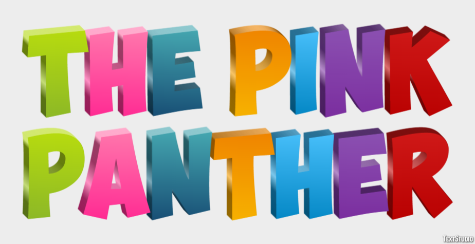 The Pink Panther Text effect