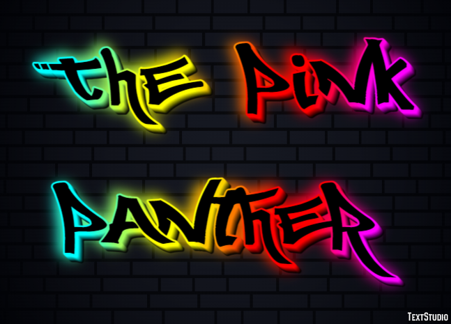The Pink Panther Effet de Texte