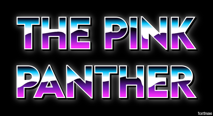 The Pink Panther Эффект текста