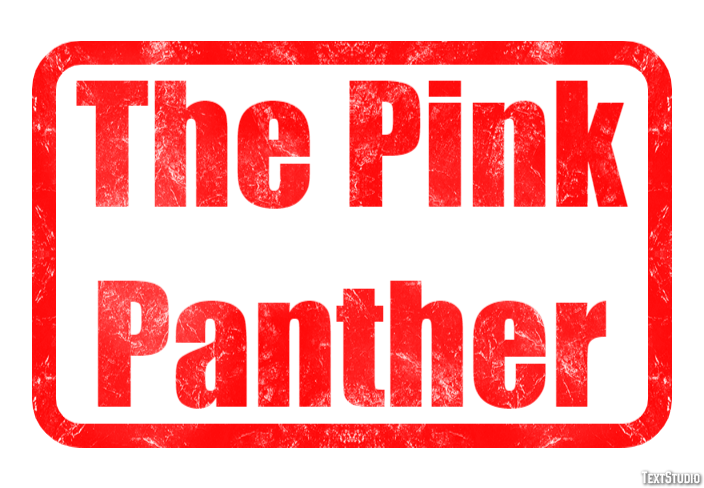 The Pink Panther Text effect