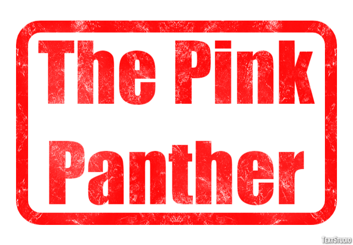 The Pink Panther Эффект текста