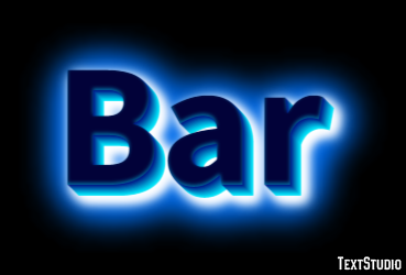 Bar Текстовый эффект