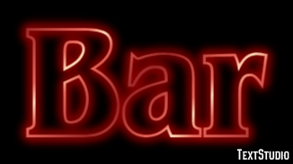 Bar テキスト効果