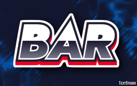 Bar Текстовый эффект