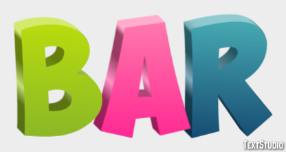 Bar Texteffekt