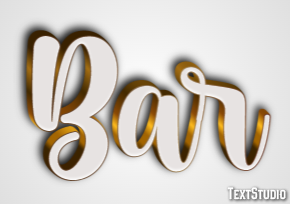 Bar Текстовый эффект