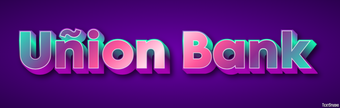 Uñion Bank Texteffekt