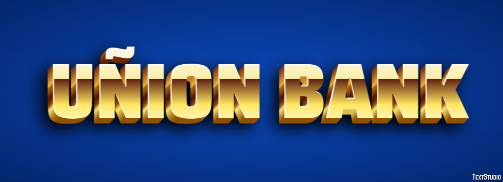 Uñion Bank Efeito de texto
