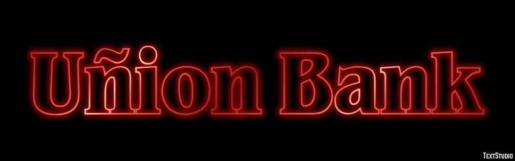Uñion Bank Texteffekt