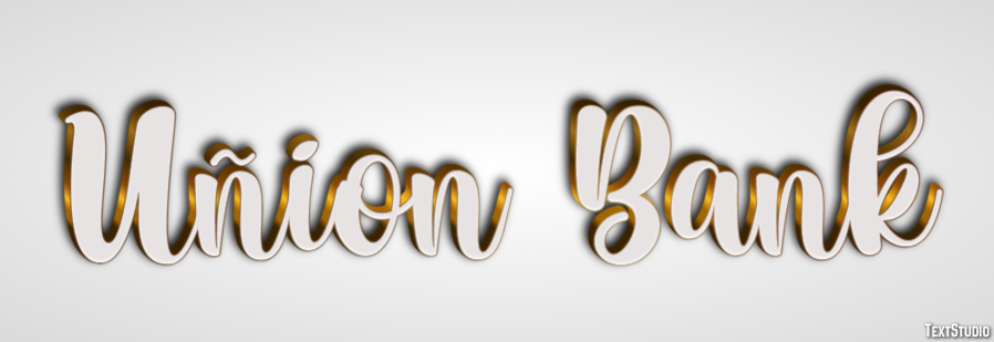 Uñion Bank Texteffekt