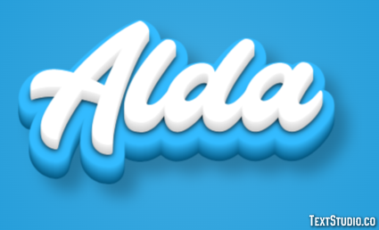 Alda Efeito de texto