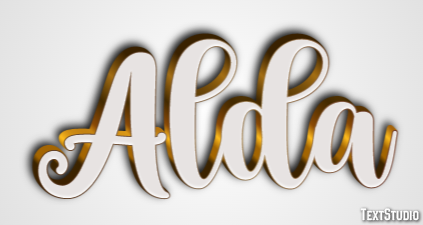 Alda Efeito de texto