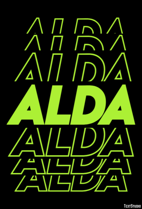 Alda Effetto testo