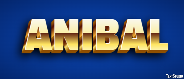 Anibal Text effect