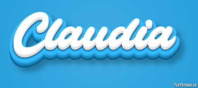 Claudia Text Effect