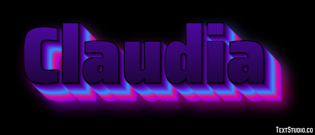 Claudia Text Effect
