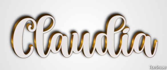 Claudia Text Effect
