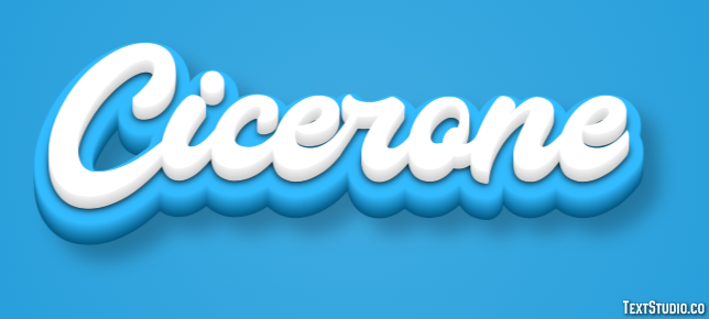 Cicerone Text Effect