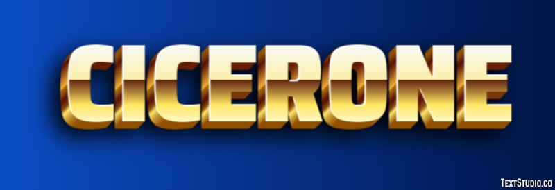 Cicerone Effetto testo