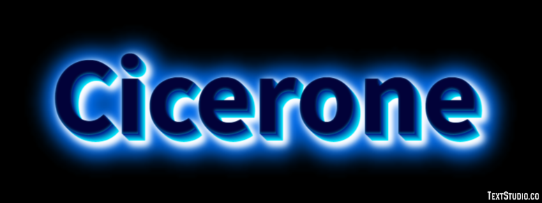 Cicerone Effetto testo