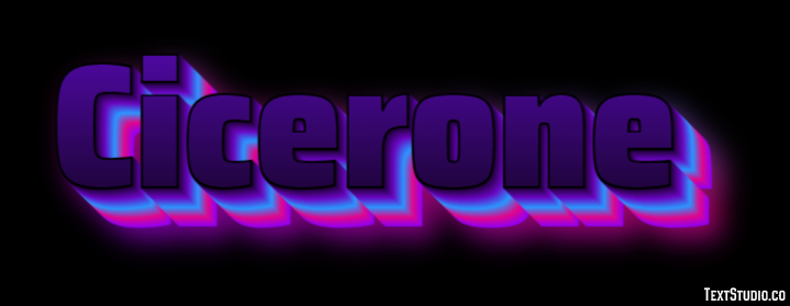 Cicerone Effetto testo