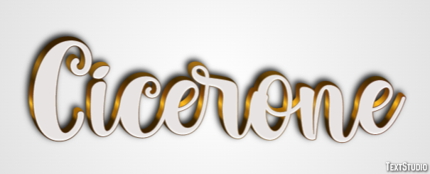Cicerone Effetto testo