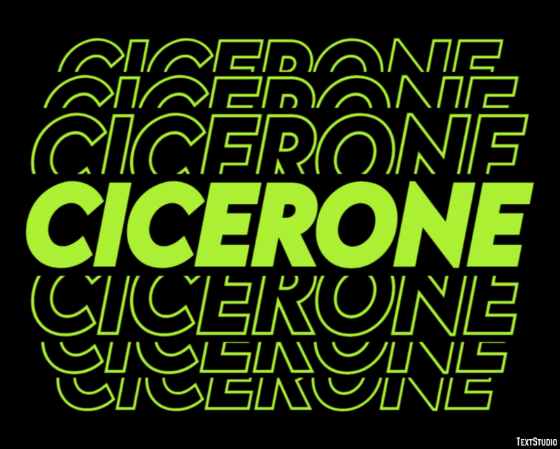 Cicerone Effetto testo