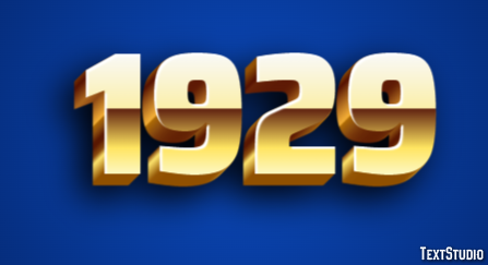 1929 テキスト効果