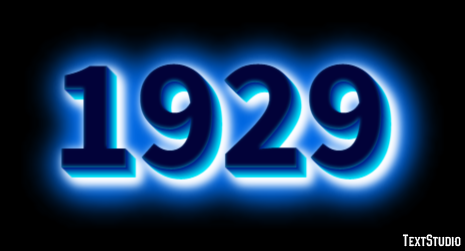 1929 Text Effect