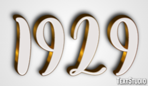 1929 Texteffekt