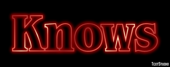 Knows Efekt tekstowy