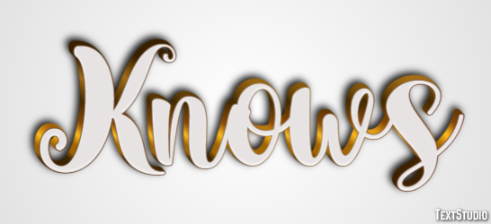 Knows Text Effect