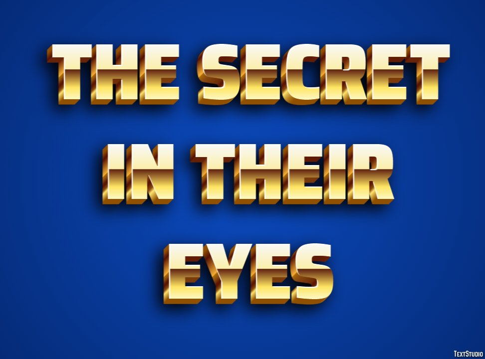 The Secret in Their Eyes Tekst Effect