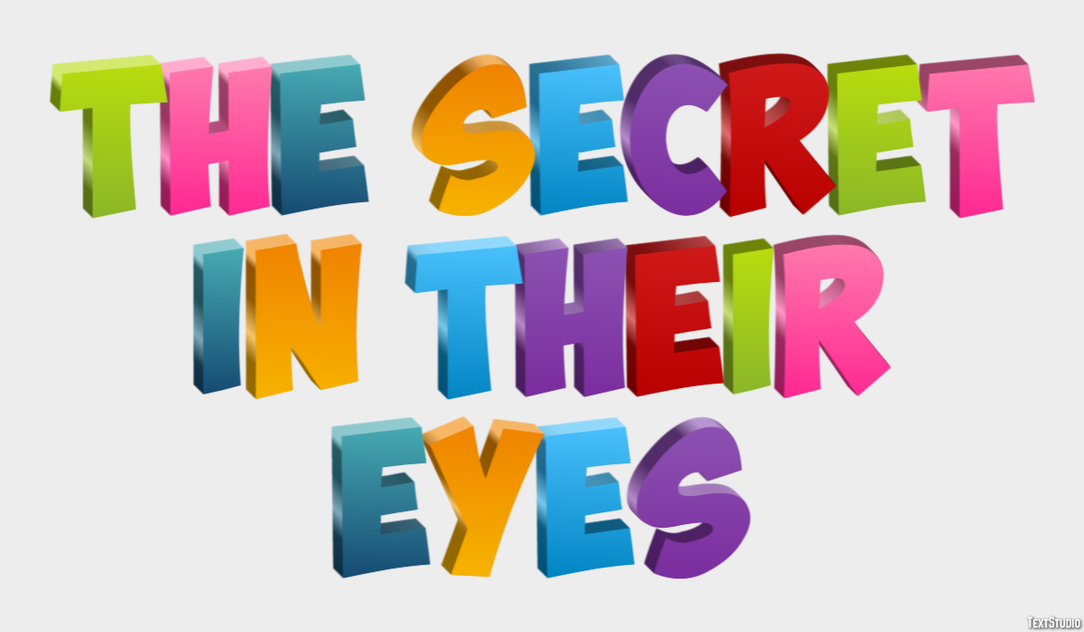 The Secret in Their Eyes Text Effect
